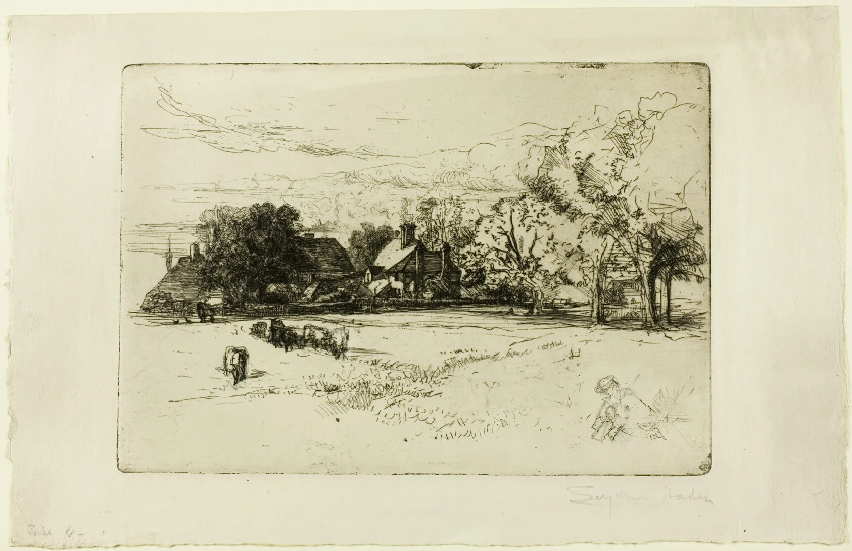 Horsley's Cottage, Seymour Haden, 1865