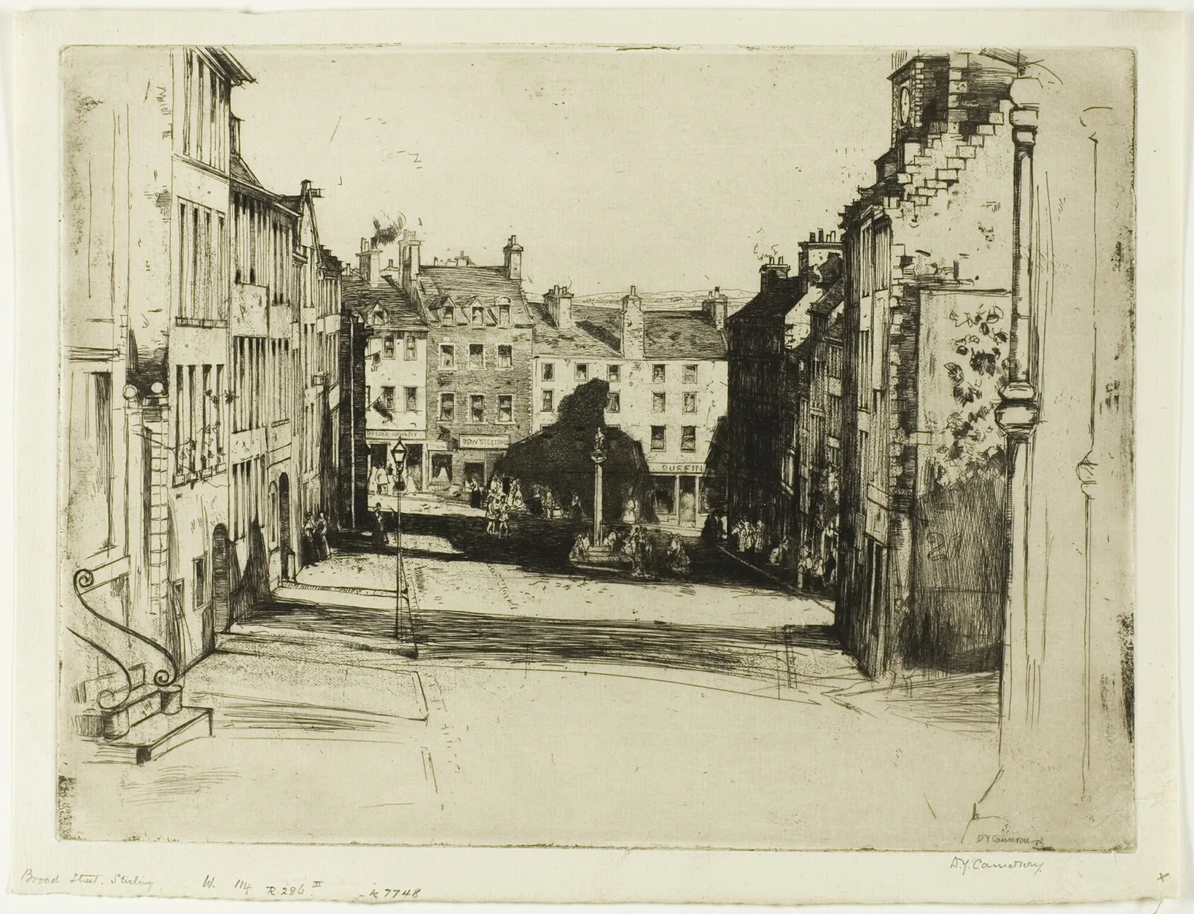 Broad Street, Stirling, D. Y. Cameron, 1899