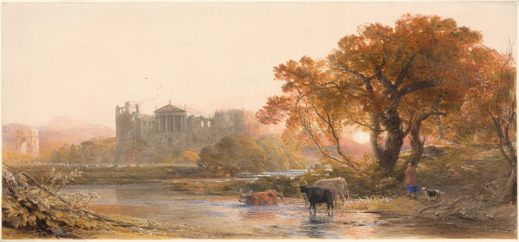 Evening in Italy—the Deserted Villa, Palmer, 1845