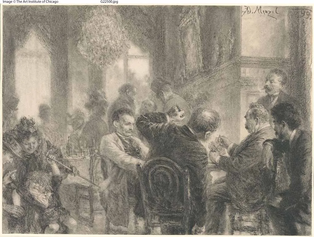 The Card Game, Menzel, 1899