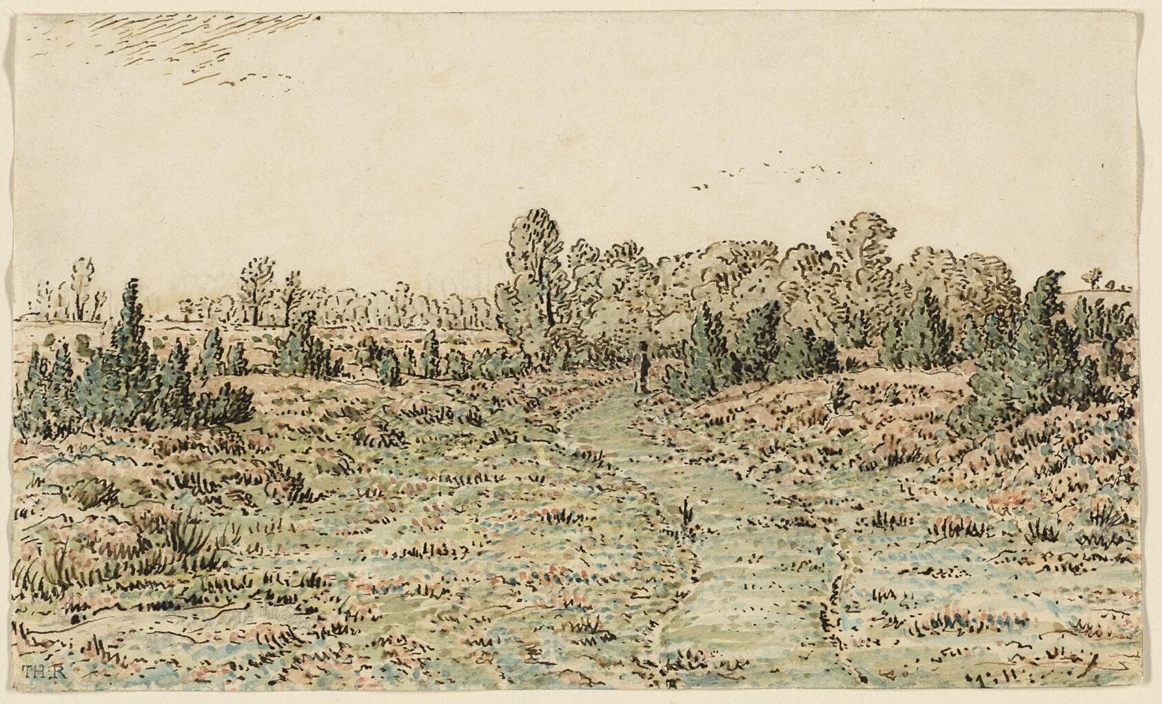 Footpath in the Barbizonnières, Rousseau, 1864