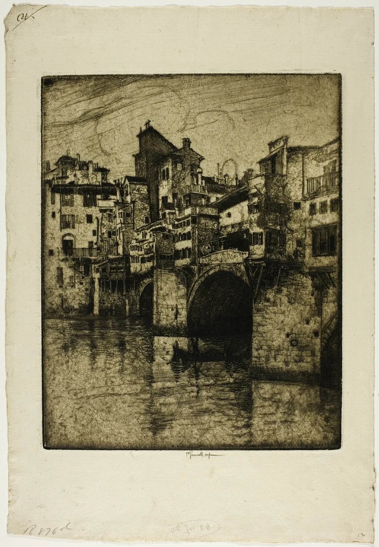 Ponte Vecchio, Florence, Pennell, 1883