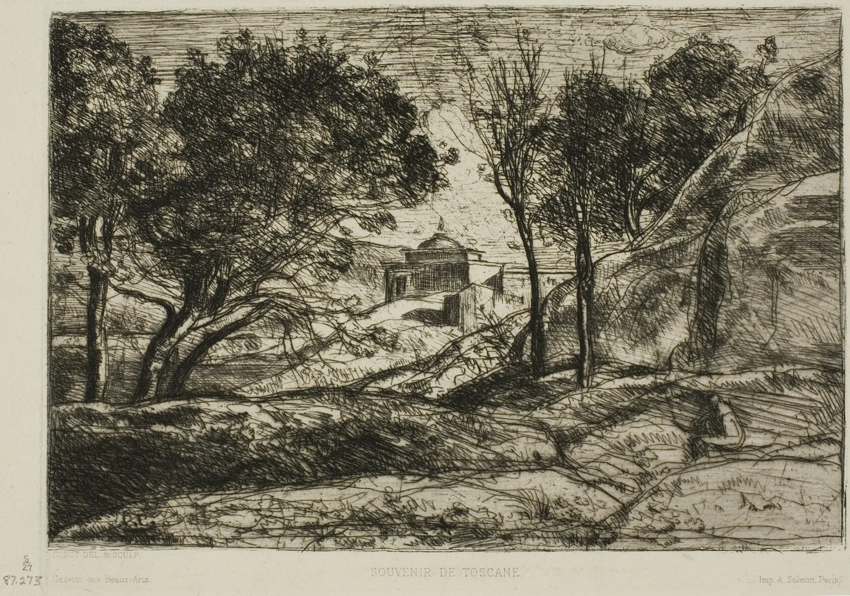 Souvenir of Tuscany, Corot, c. 1845