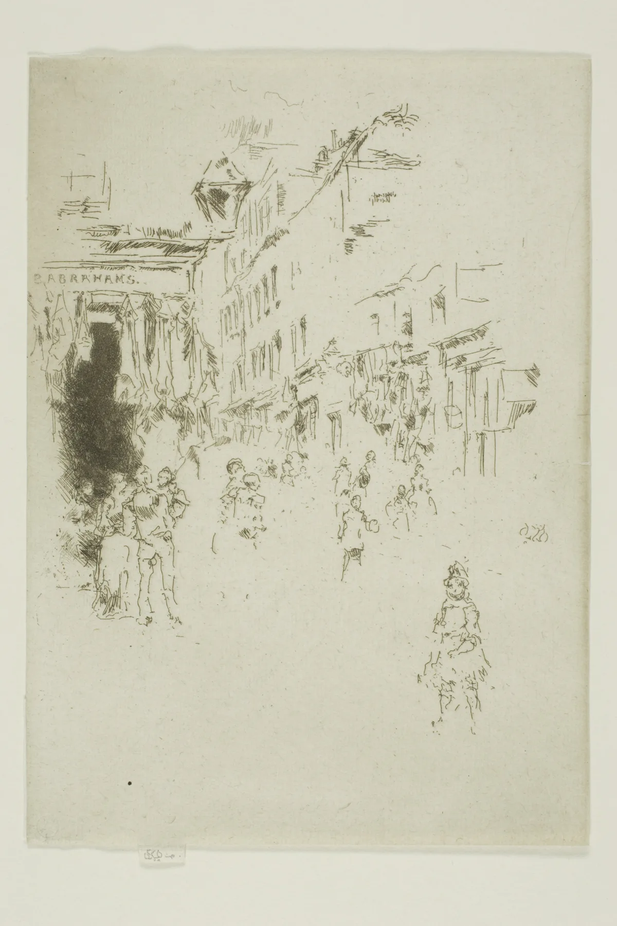 Cutler Street, Hounsditch, Whistler, 1887