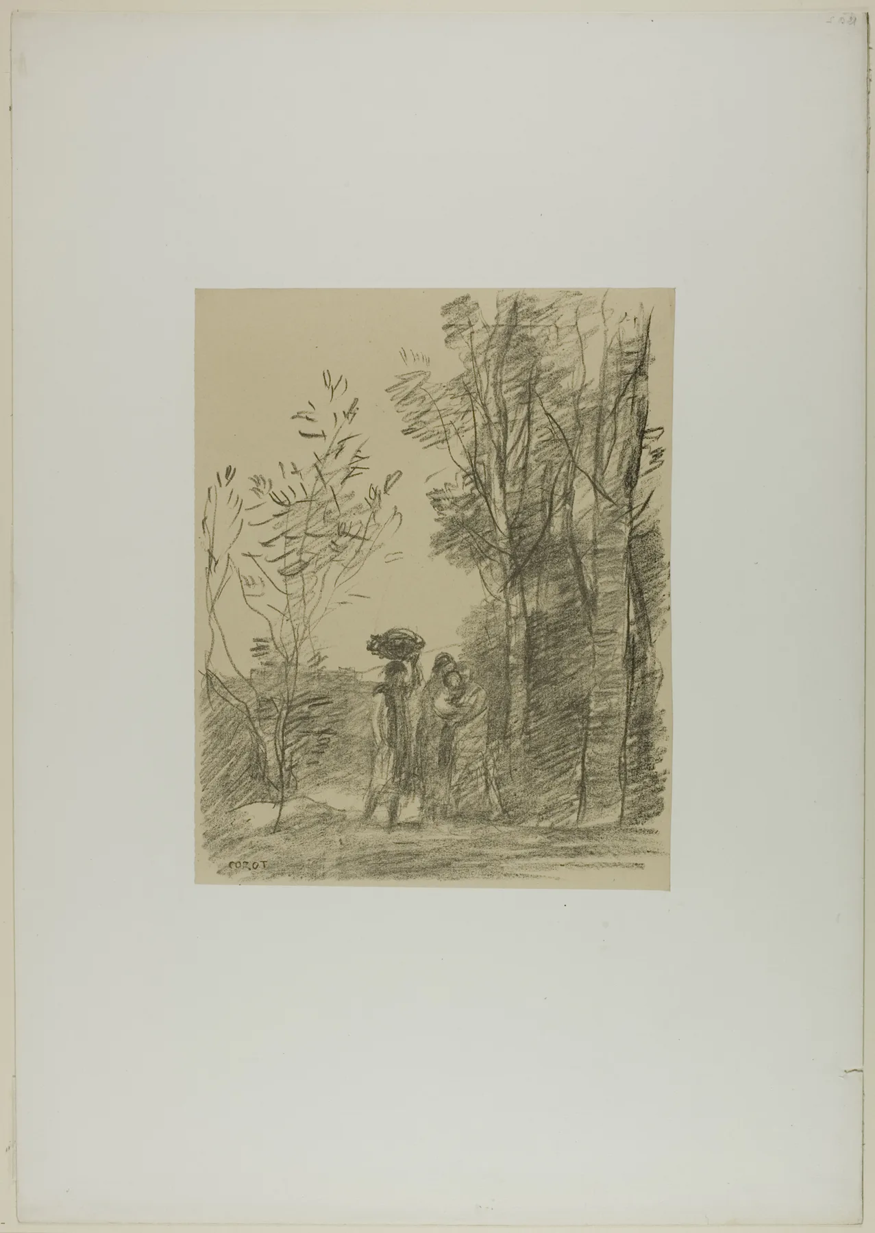 The Meeting in the Woods, Corot, 1871