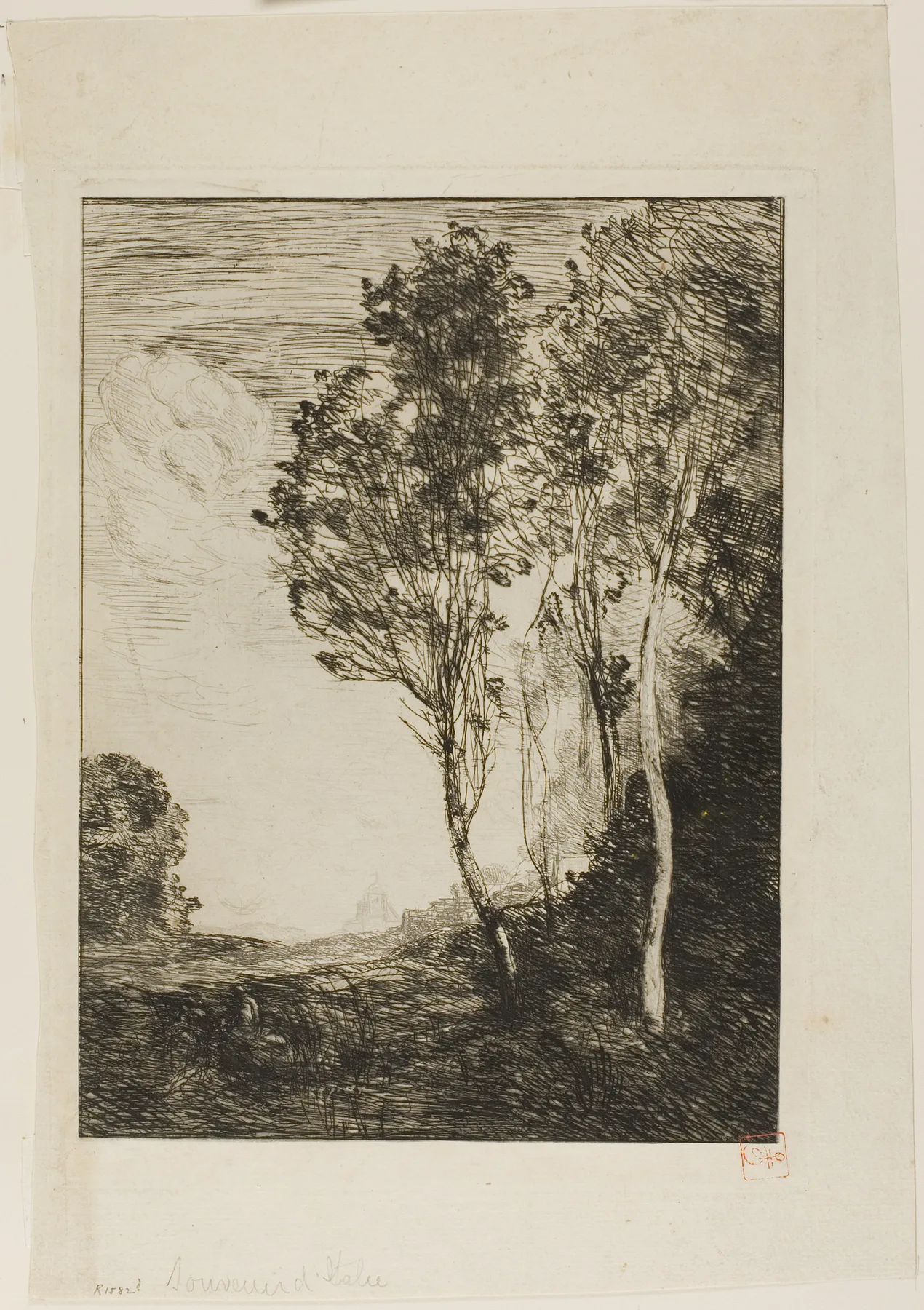 Souvenir of Italy, Corot, 1866