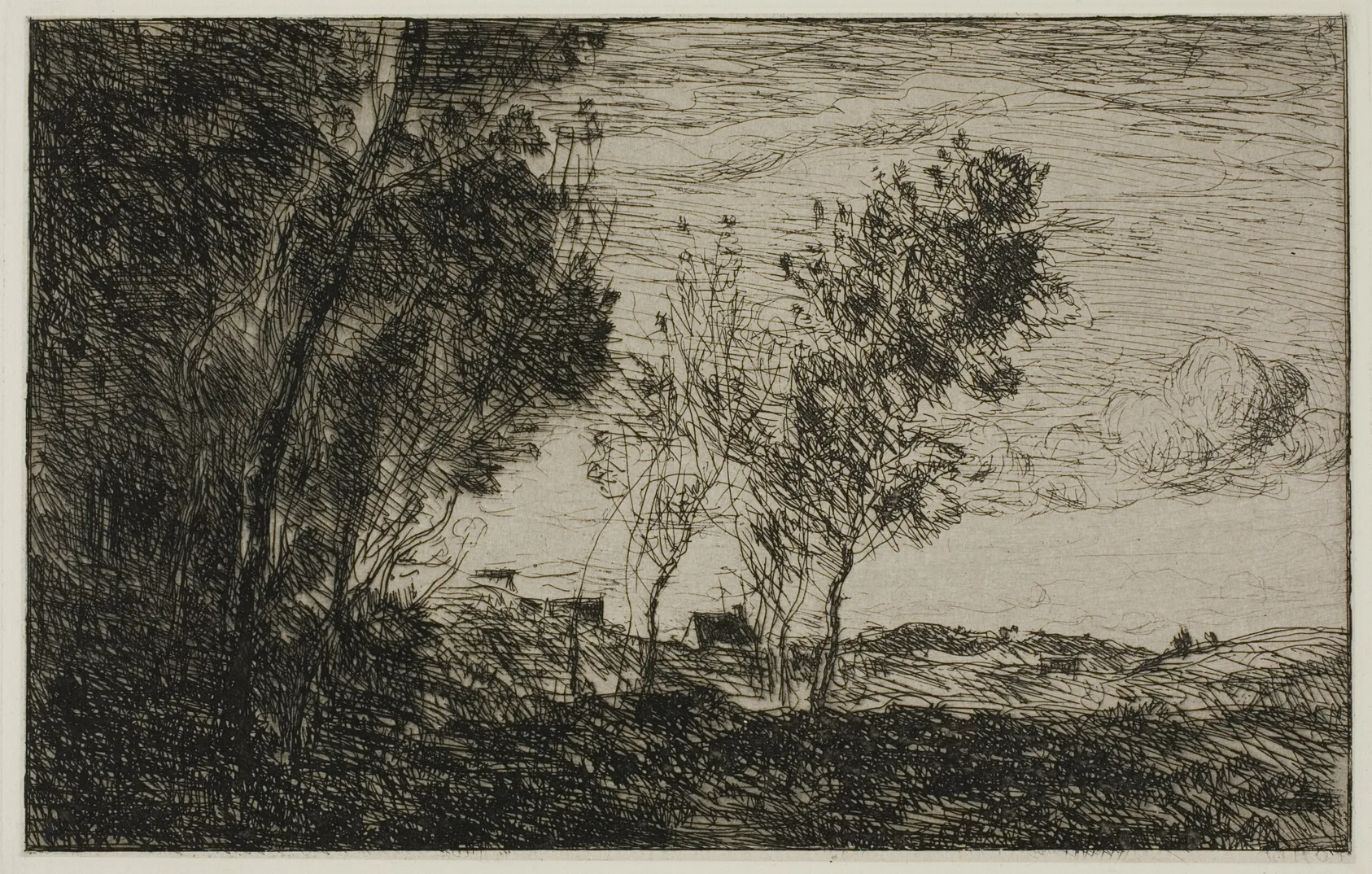 In the Dunes: Souvenir of the Woods of the Hague, Corot, 1869