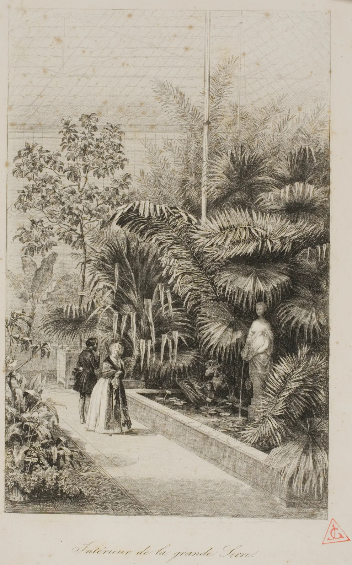 Interior of the Large Greenhouse, Daubigny, 1842