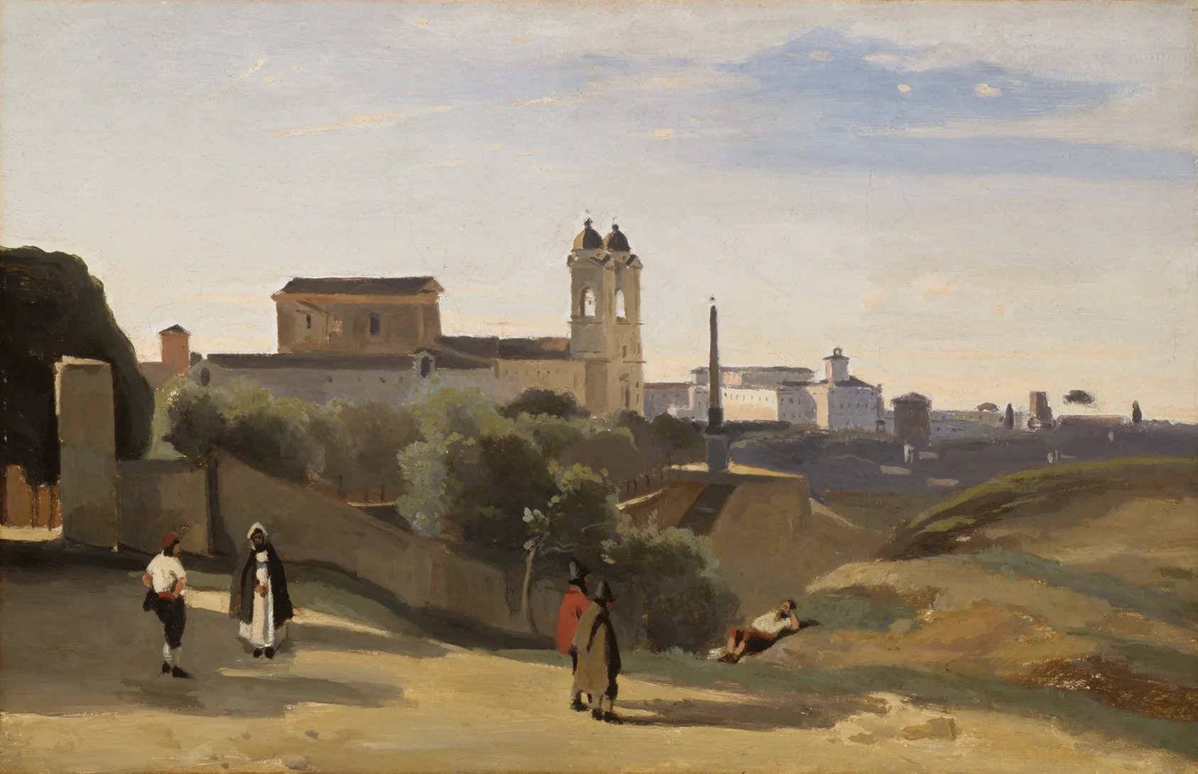 Monte Pincio, Rome, Corot, 1840–50