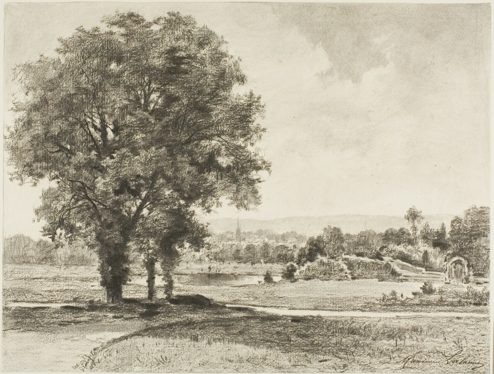 Landscape, Lalanne, 1870/75