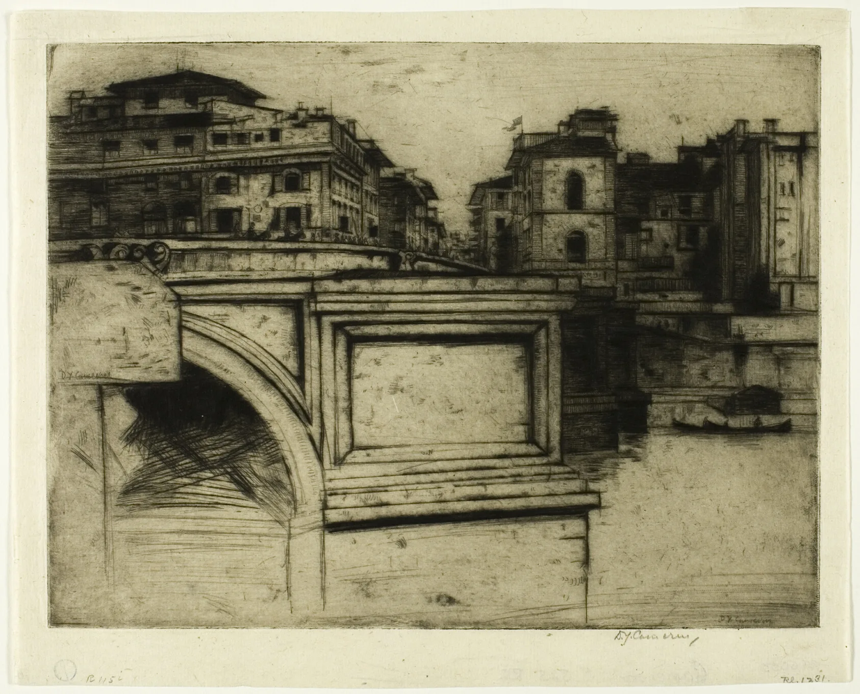 Ponte della Trinità, D. Y. Cameron, 1902–07