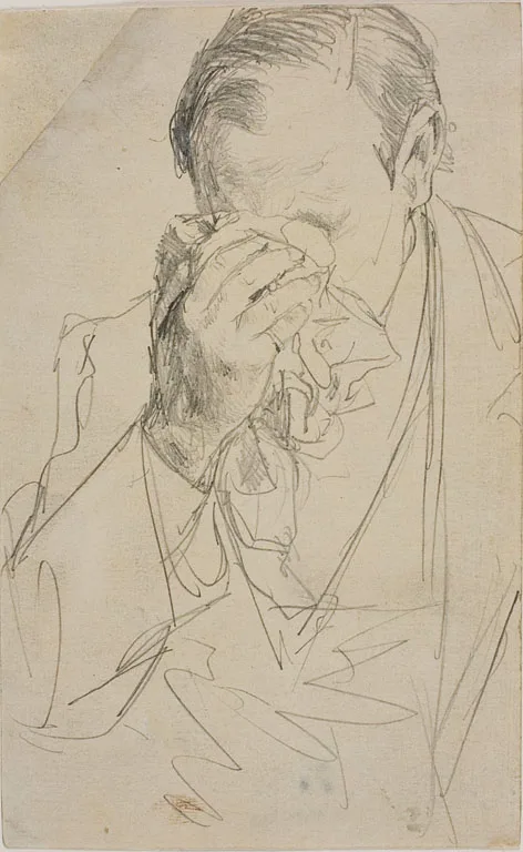 Weeping Man, Menzel, 1850/59