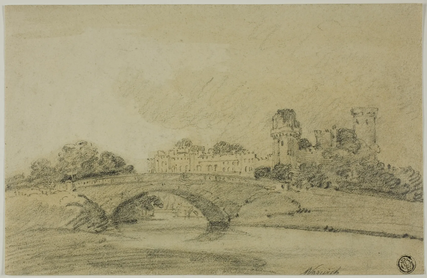 Warwick Castle, Girtin, n.d.