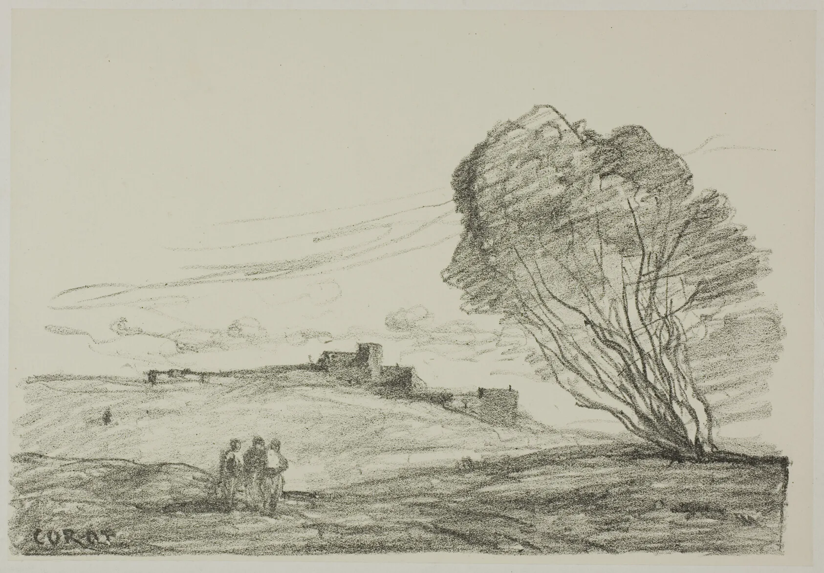 The Isolated Fort, Corot, 1874