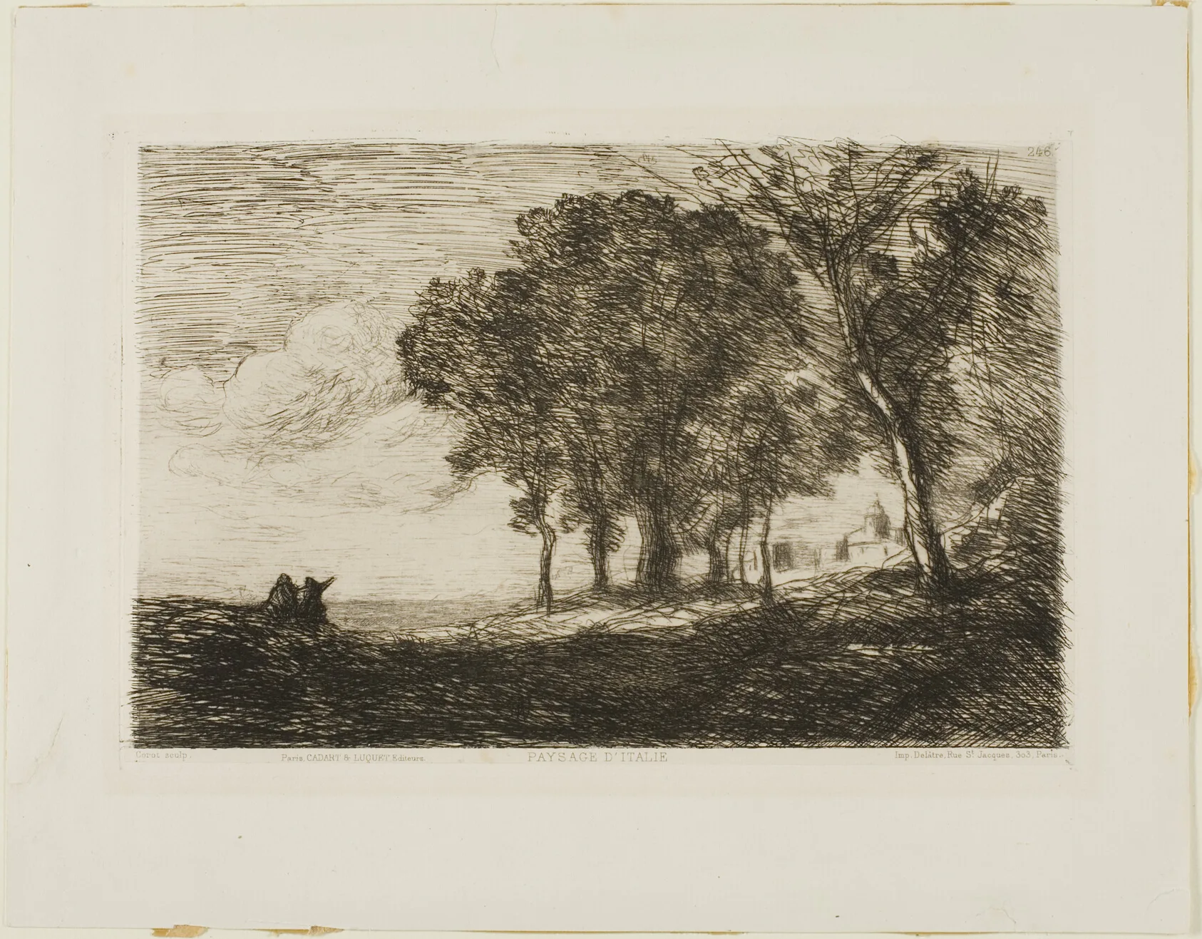Italian Landscape, Corot, c. 1866
