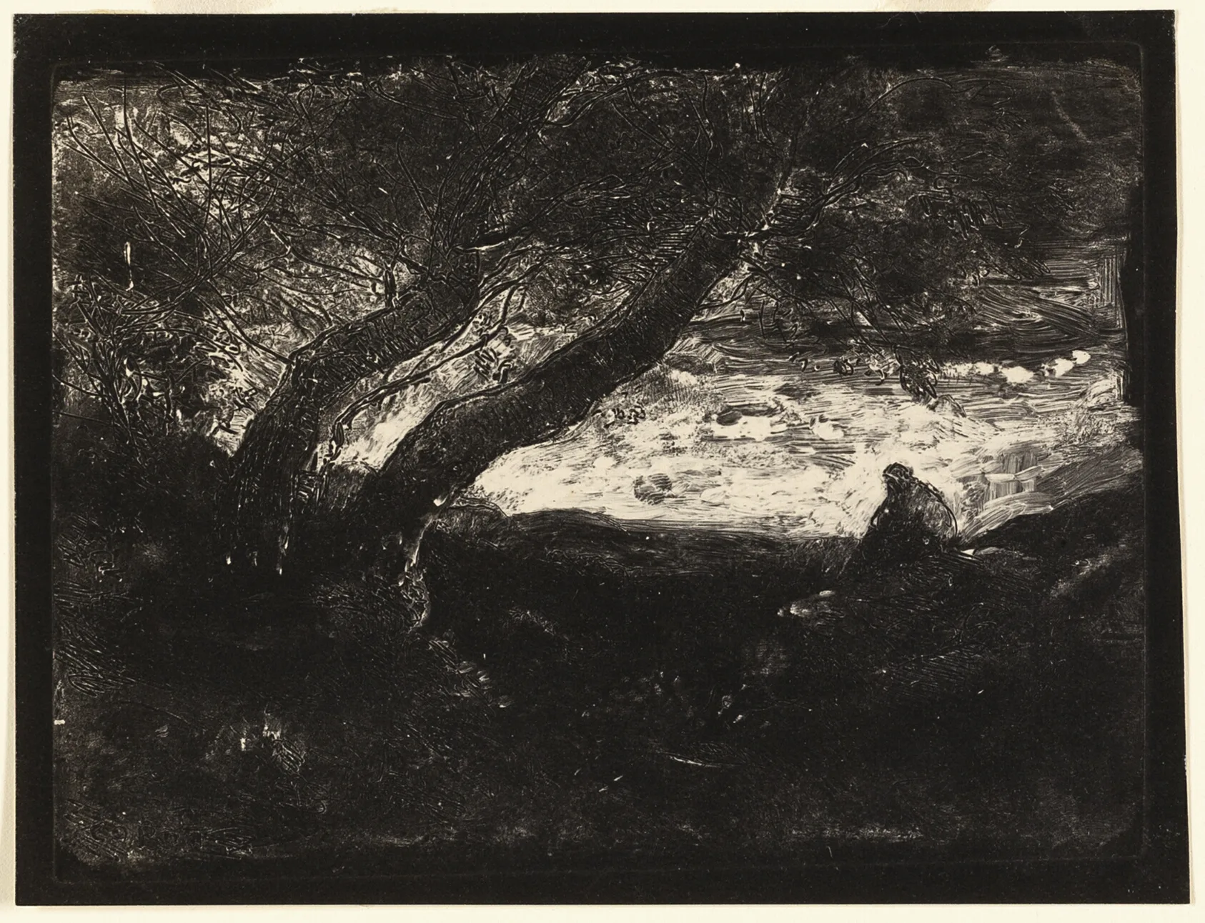 The Thinker, Corot, 1854