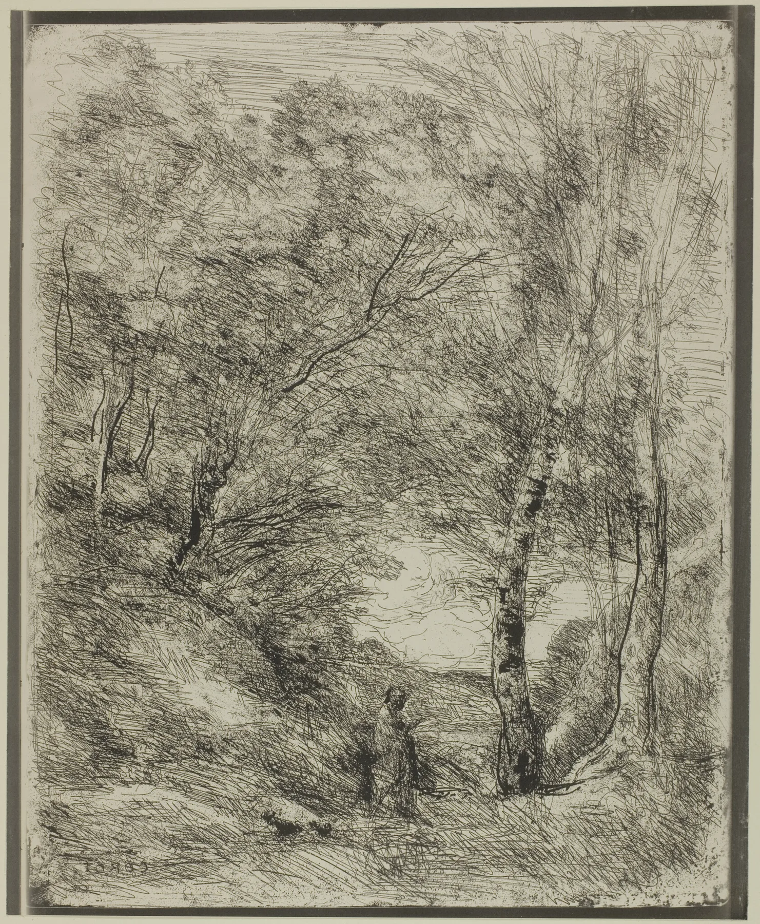 The Gardens of Horace, Corot, 1855