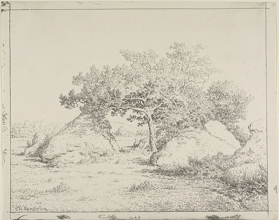 Cherry Tree at Plante à Biau, Rousseau, 1862