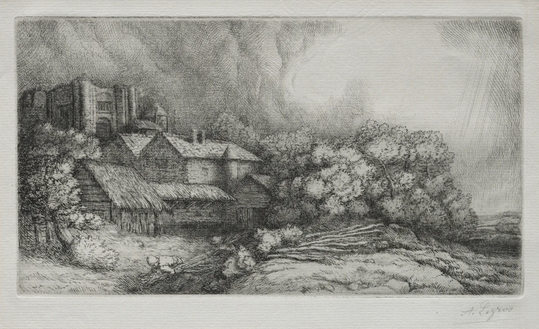 The Abbey Farm (La Ferme de l'abbaye), Legros, c. 1893