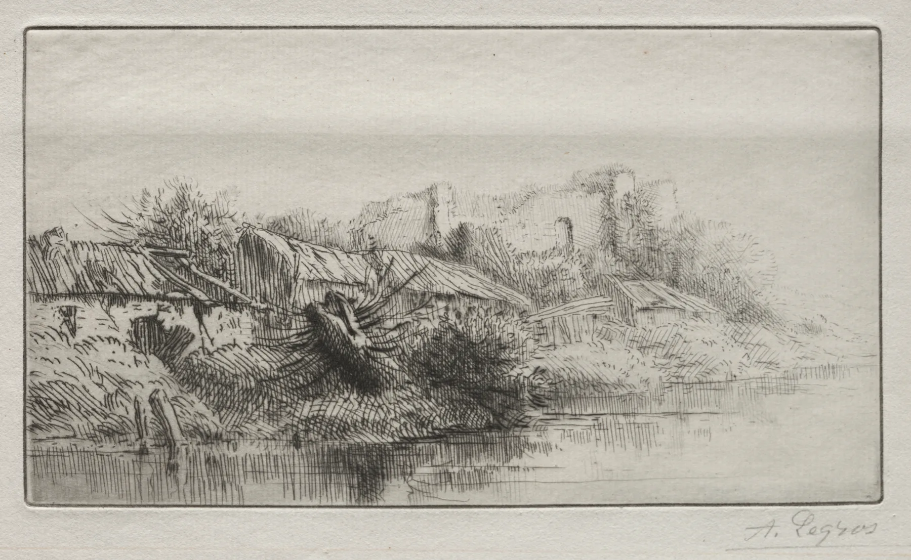 Deserted Village, Legros, c. 1857–1911