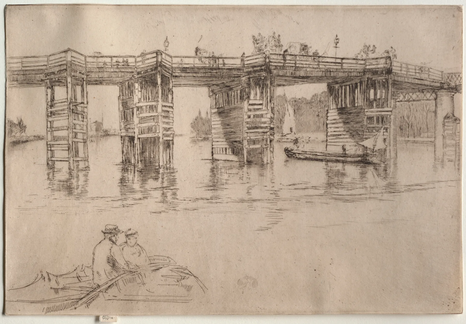 Old Putney Bridge, Whistler, 1879