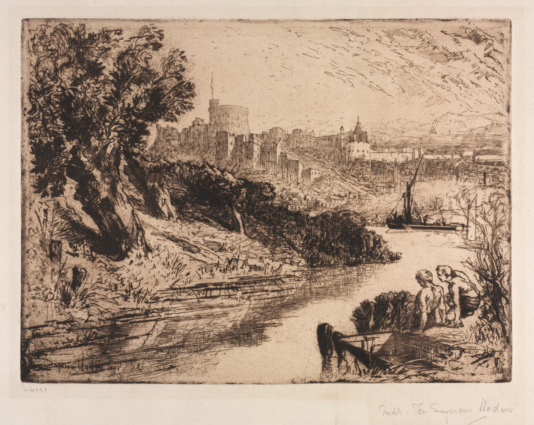 Windsor Castle, Seymour Haden, 1878