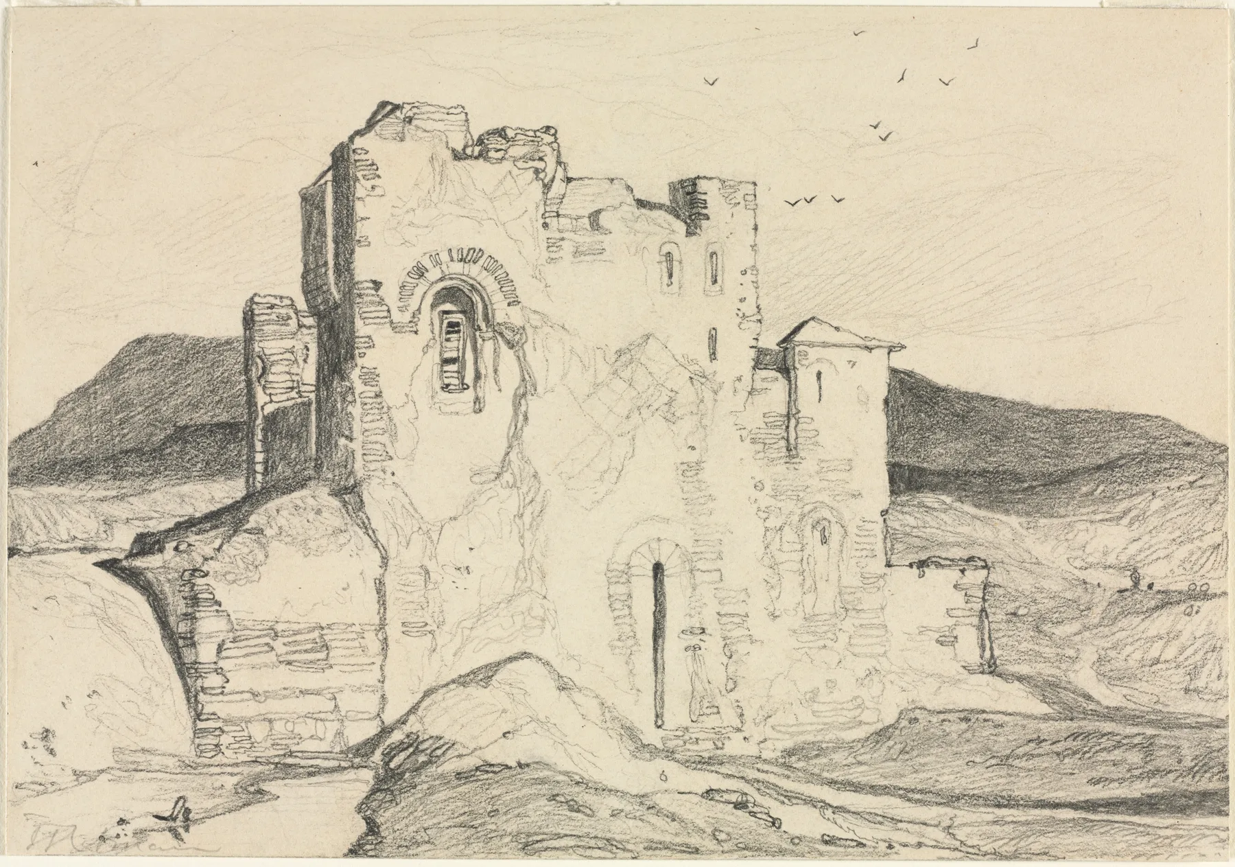 A Castle in Normandy, Cotman, c. 1800–1842
