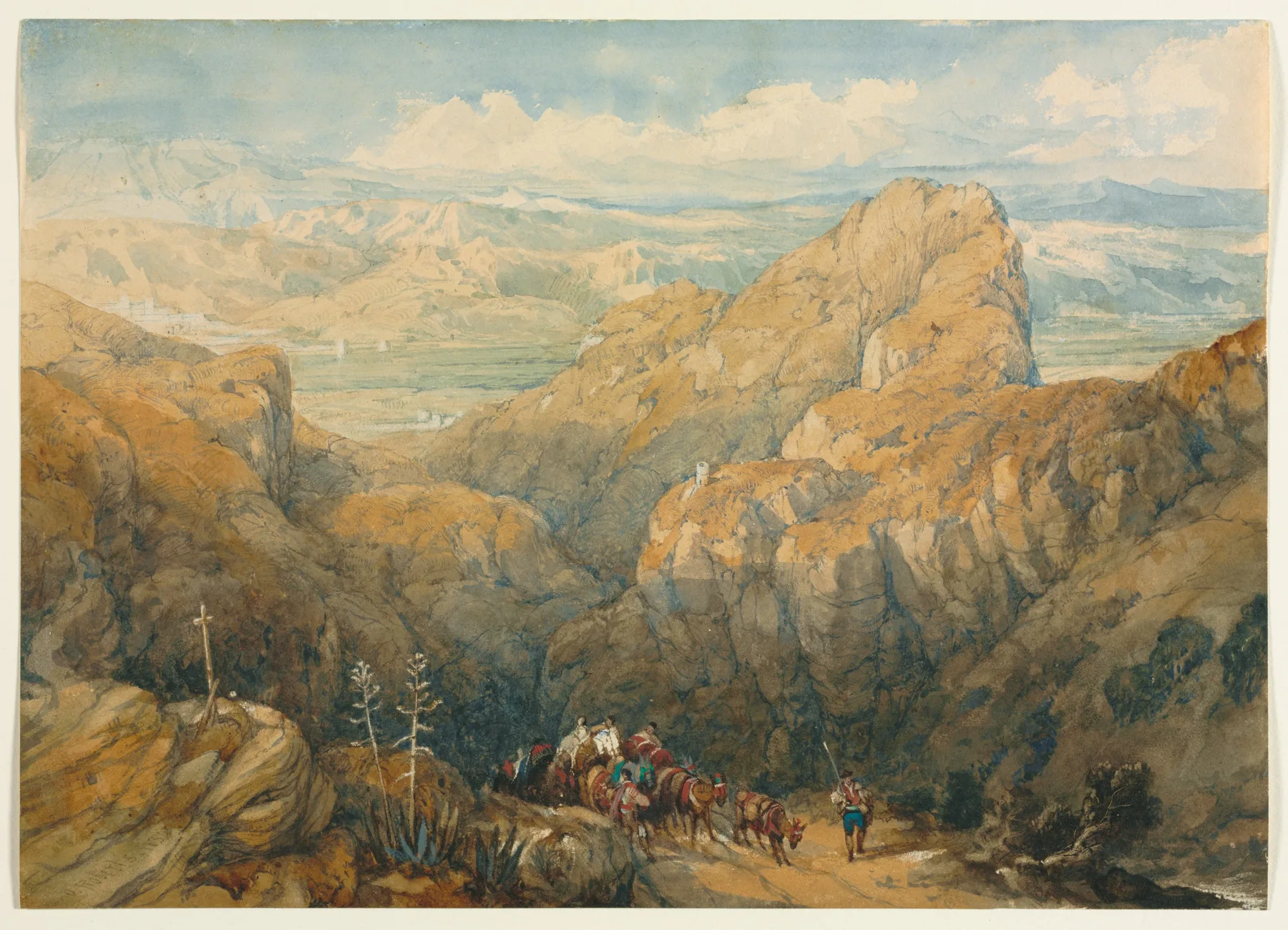 Descent into the Plain of Granada, Roberts, 1834
