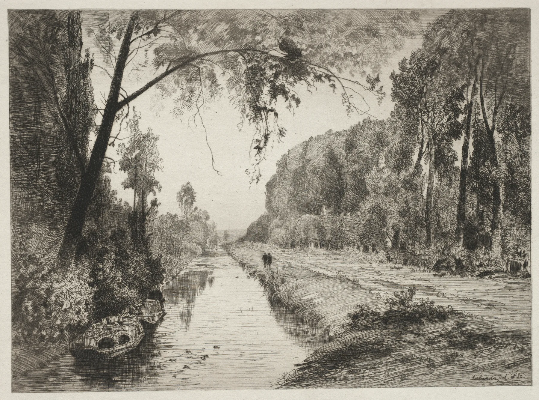 Canal at Pont Sainte-Maxence, Lalanne, c. 1878
