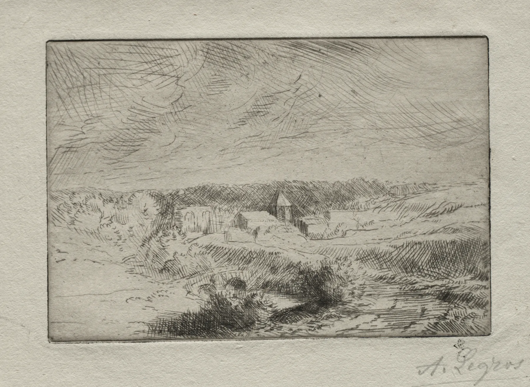 Village of Wimille, near Boulogne, Legros, c. 1857–1911