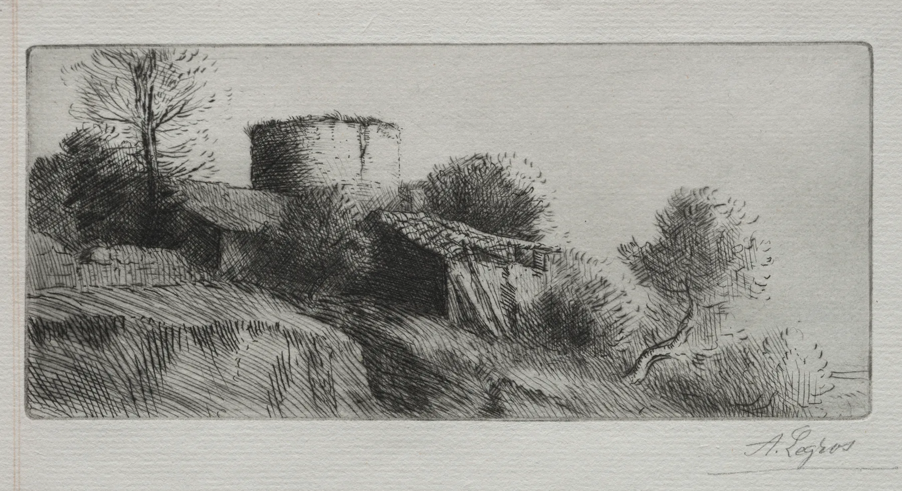 The Pigeon Tower, Legros, c. 1857–1911