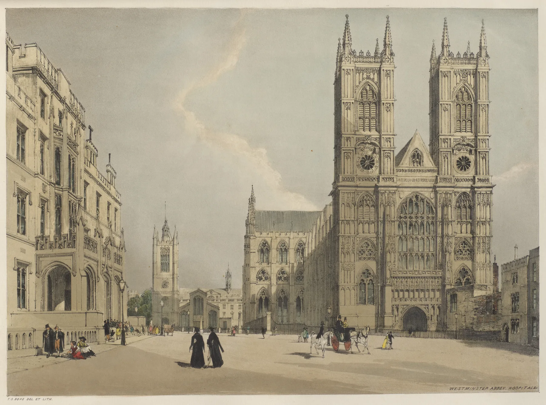 London As It Is: Westminster Abbey, Shotter Boys, 1842