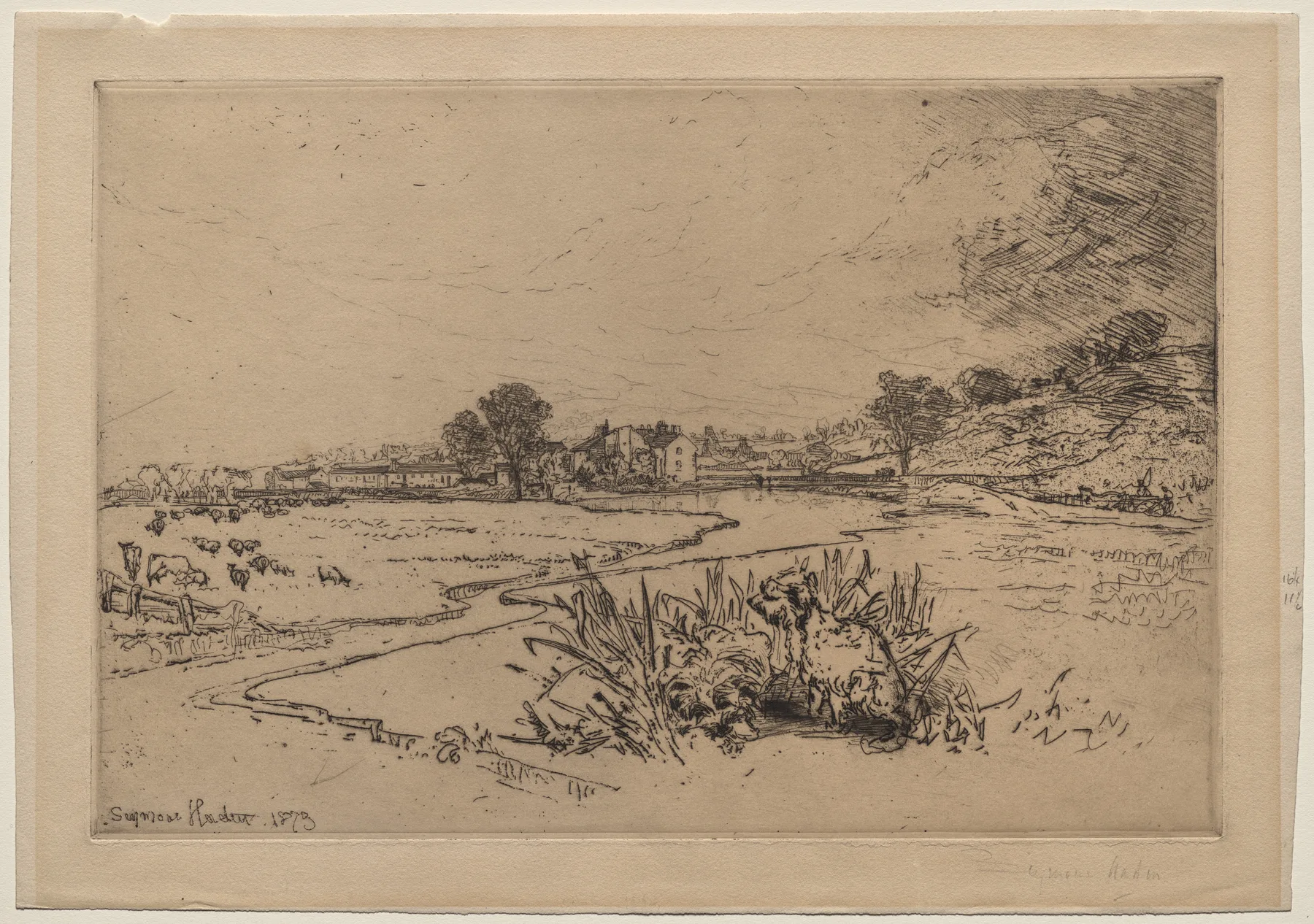 Sawley Abbey, Seymour Haden, 1873