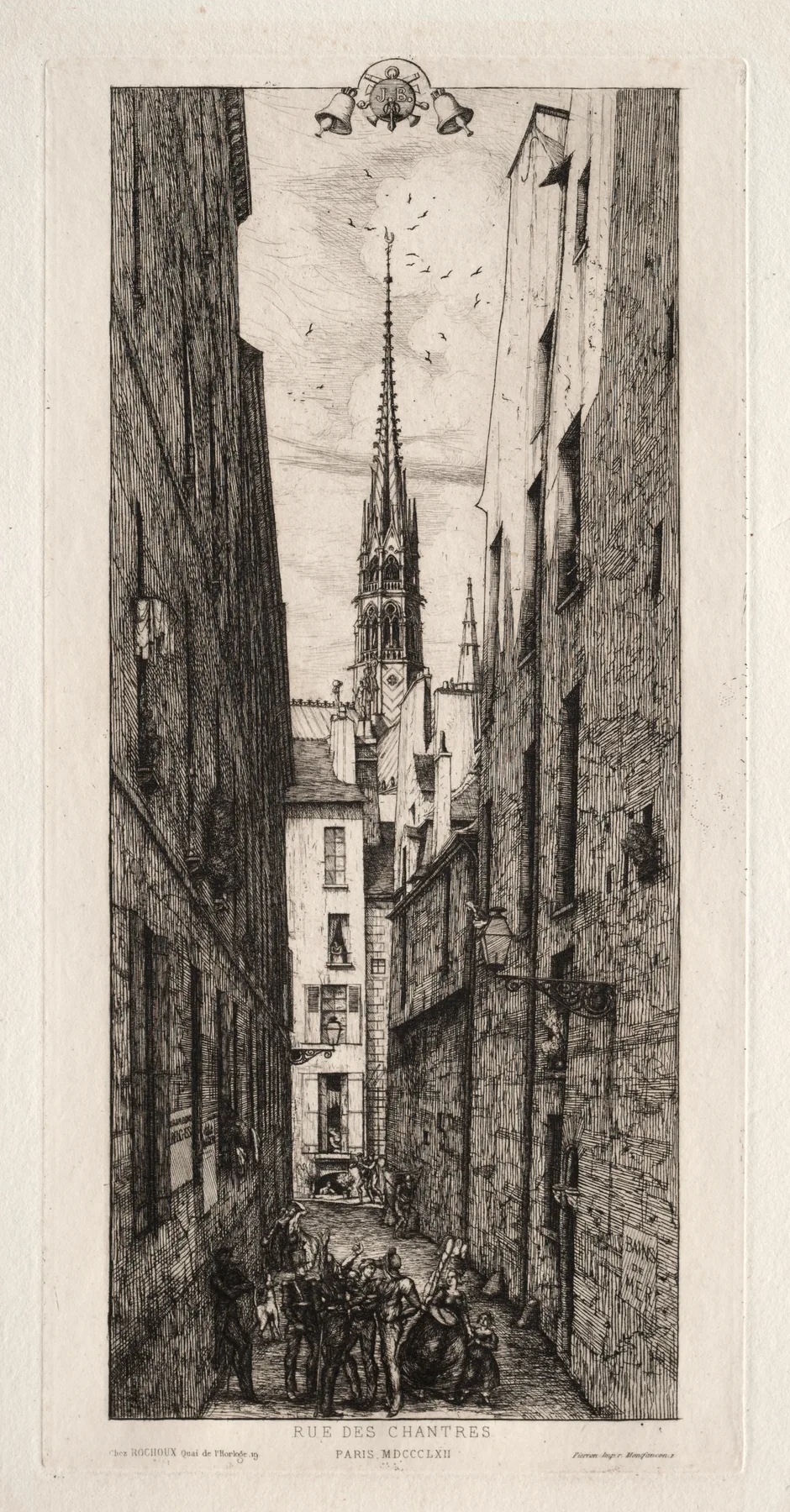 Chantrey Street, Paris, Meryon, 1862