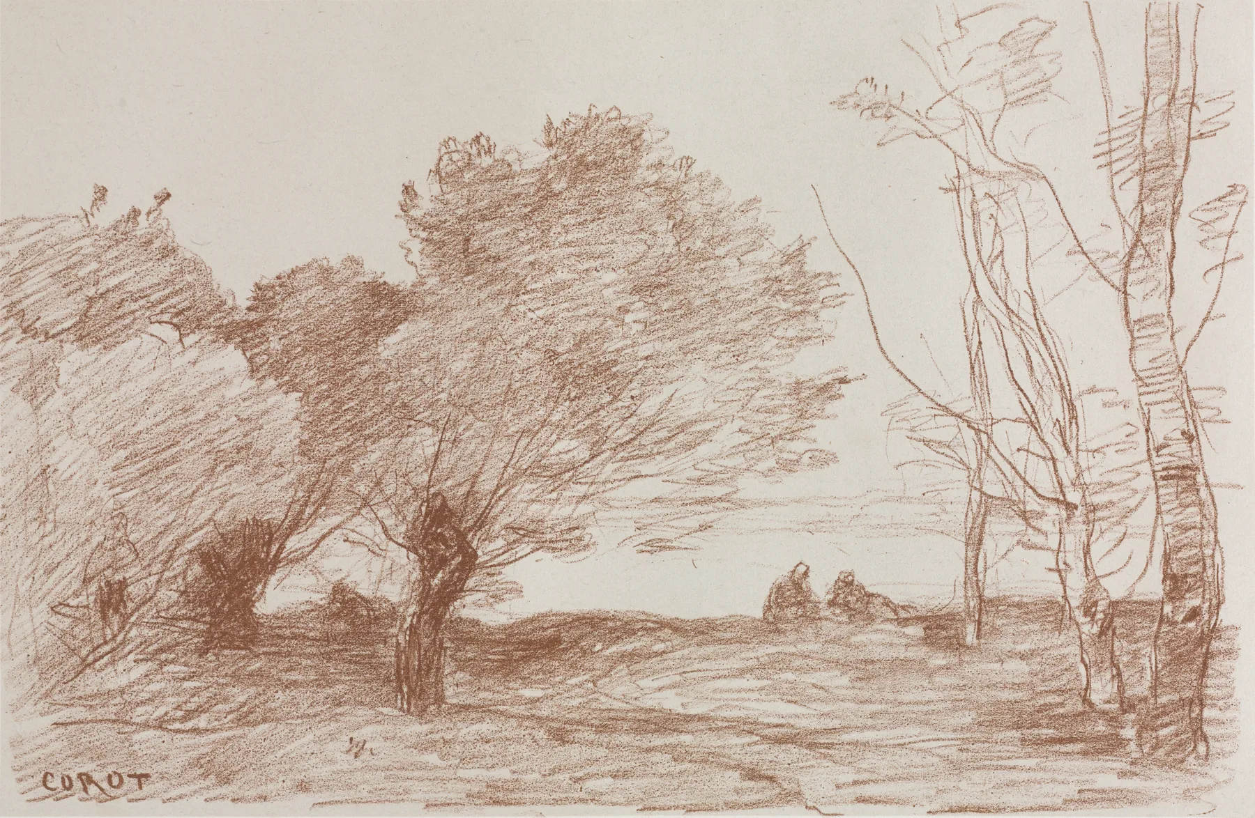 Willows and Poplars, Corot, 1871