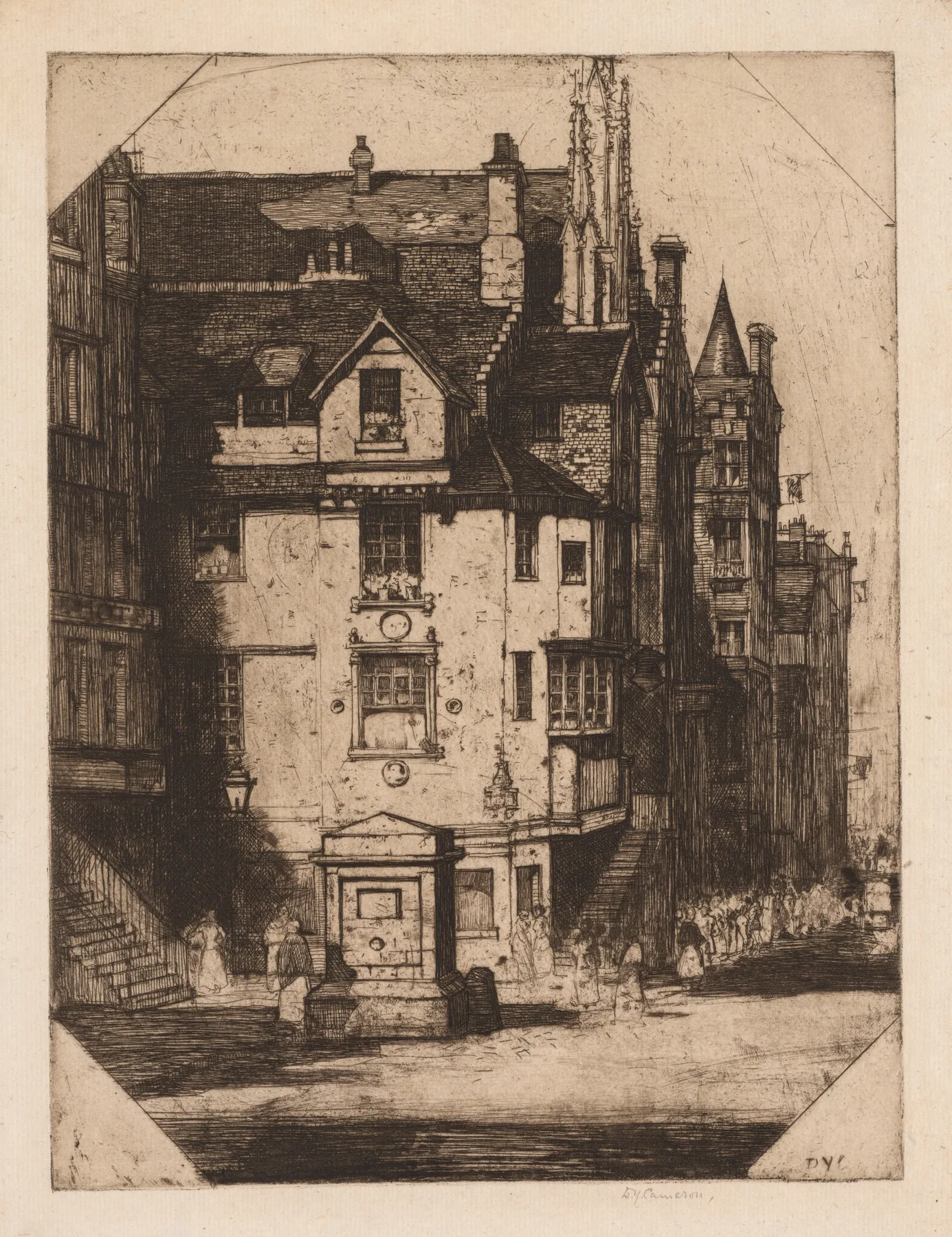 John Knox's House, D. Y. Cameron, 1905
