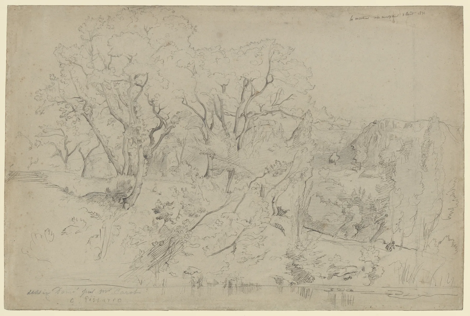 Le Martinet near Montpellier, Corot, 1836