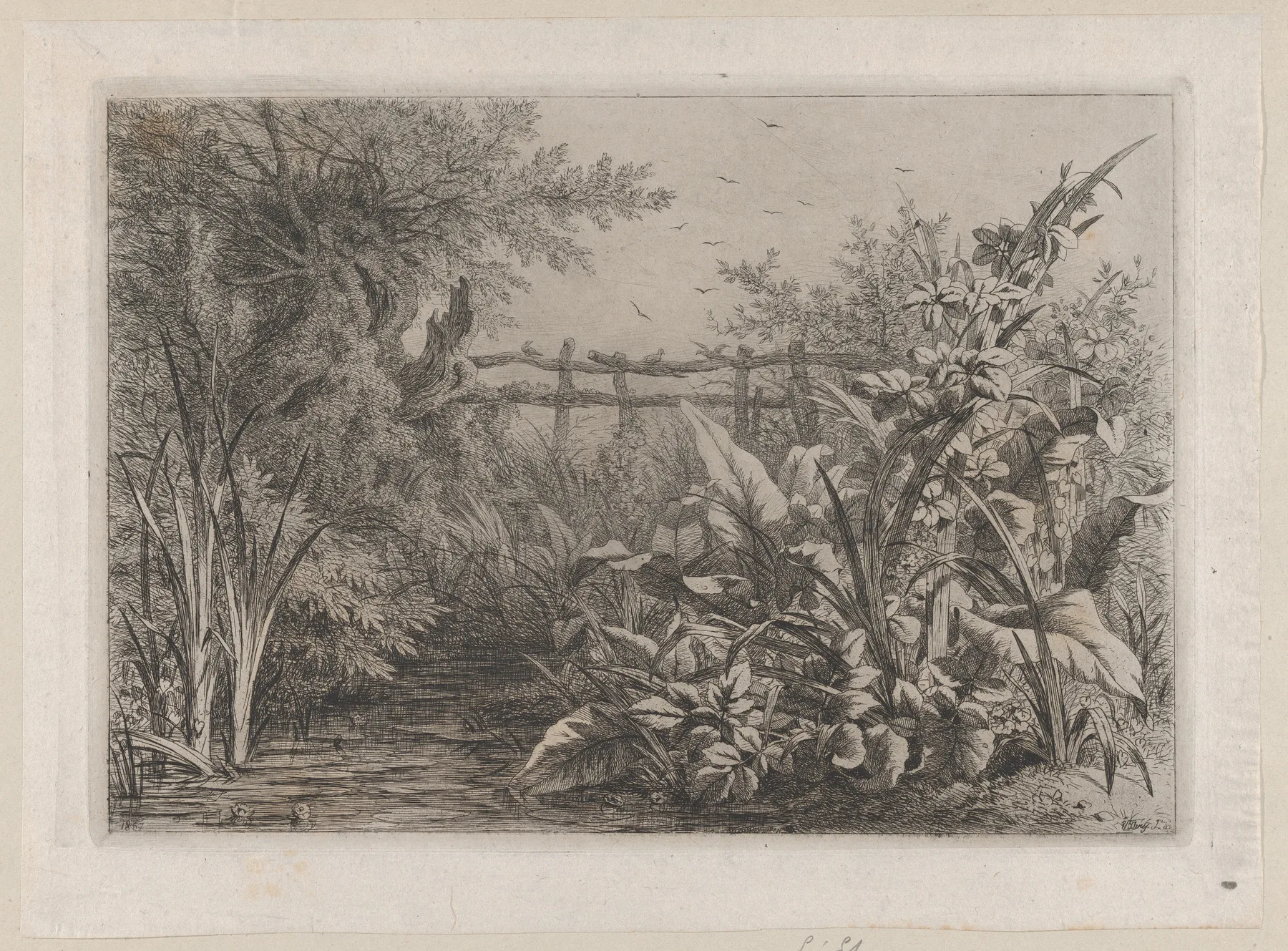 The Pond, Bléry, 1857