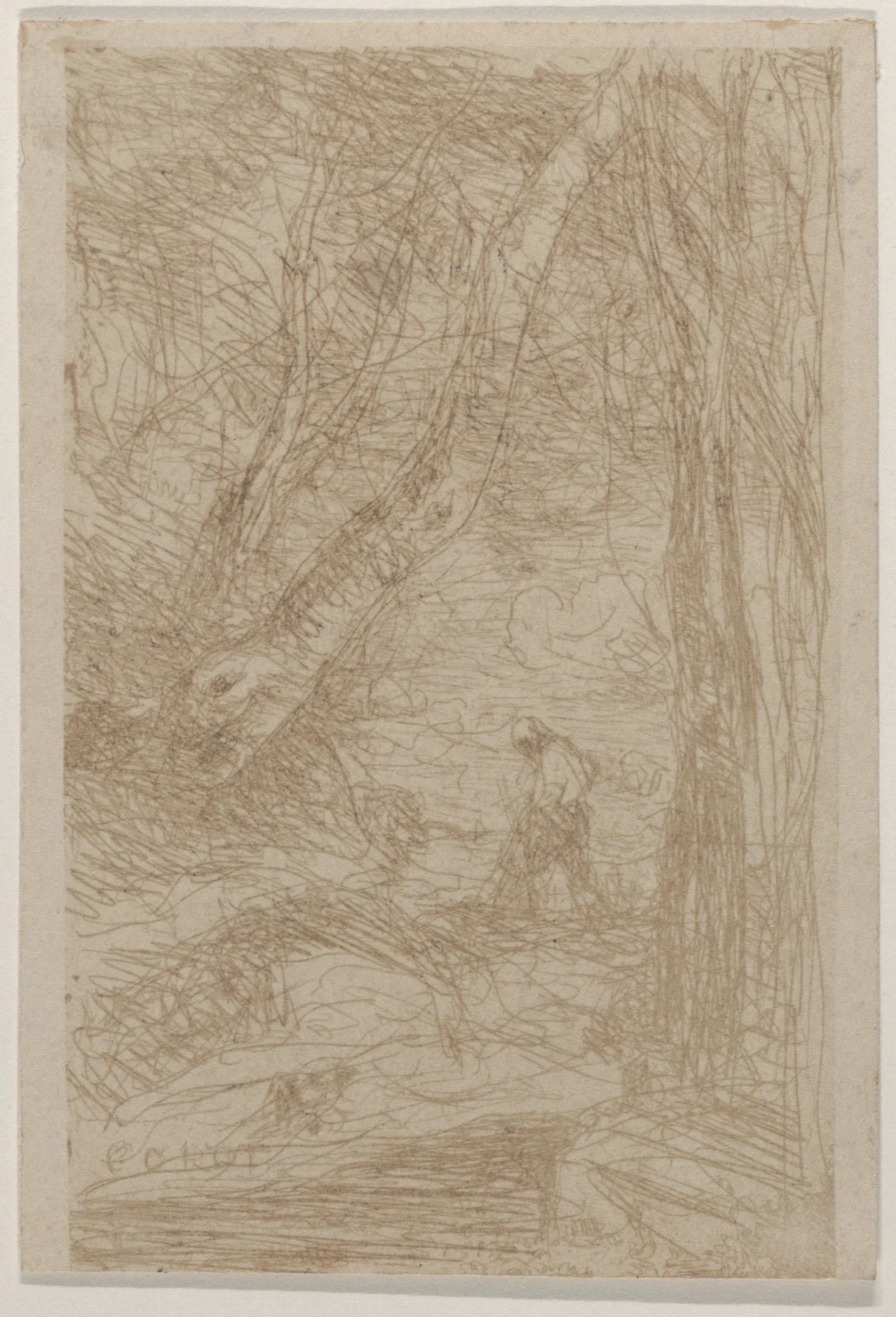 The Woodcutter of Rembrandt (Le Bûcheron de Rembrandt), Corot, May 1853