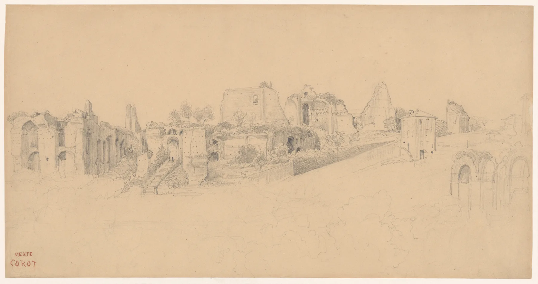The Palatine Hill, Rome, Corot, 1825–26