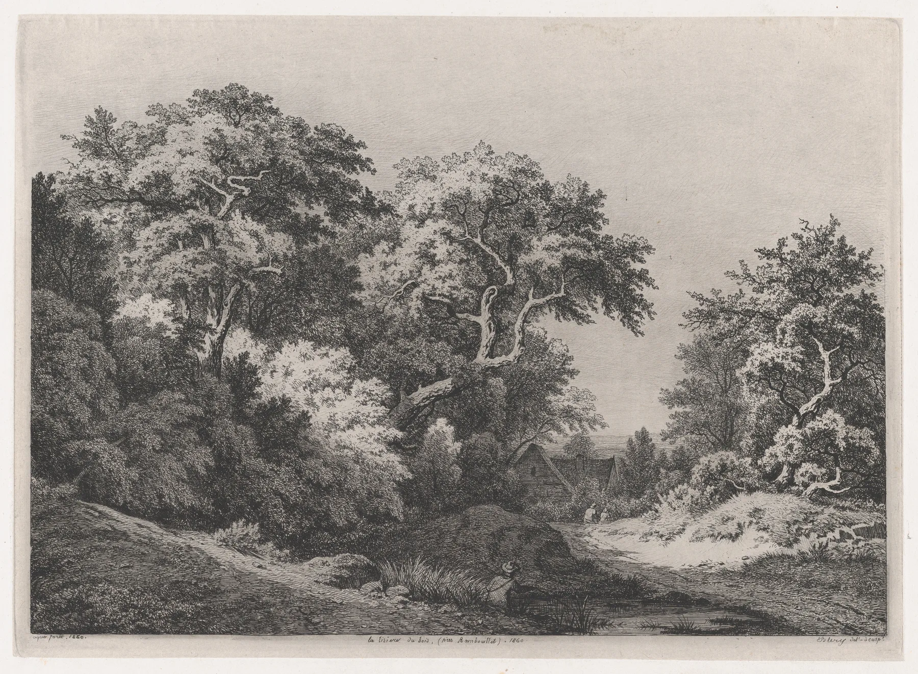 The Edge of the Woods, near Rambouillet, Bléry, 1860
