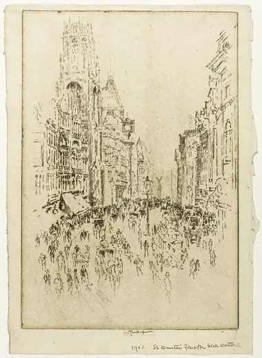 St. Dunstan's, Fleet Street, Pennell