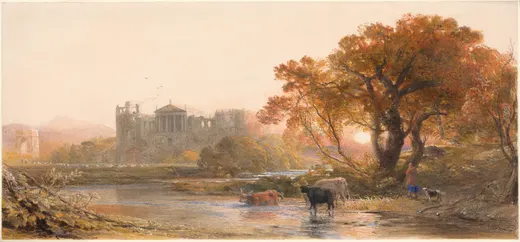 Evening in Italy—the Deserted Villa, Palmer