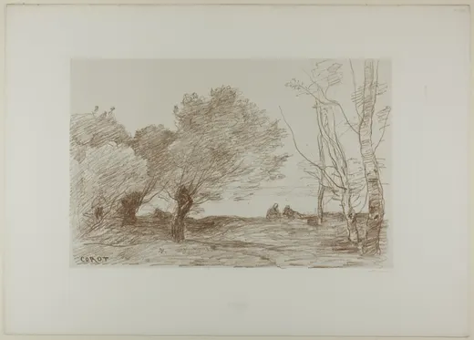 Willows and White Poplars, Corot