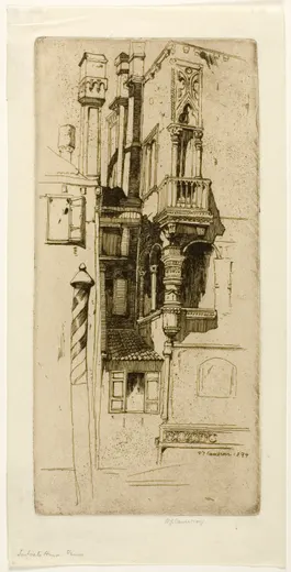 Tintoret's House, plate six from the North Italian Set, D. Y. Cameron