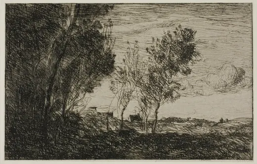 In the Dunes: Souvenir of the Woods of the Hague, Corot
