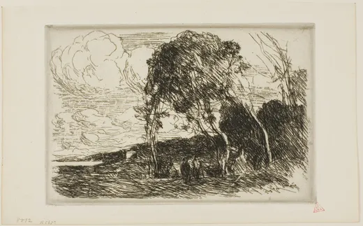 Souvenir of the Fortifications of Douai, Corot