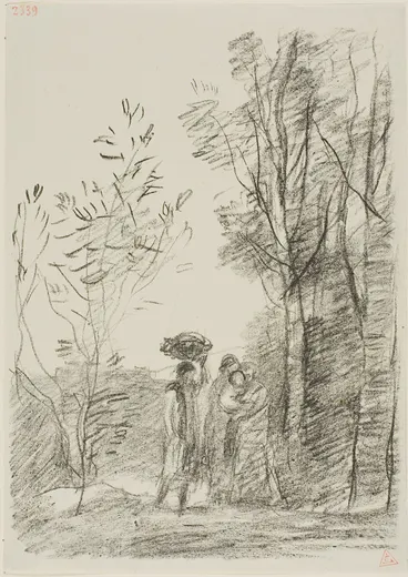 Meeting in the Woods, Corot