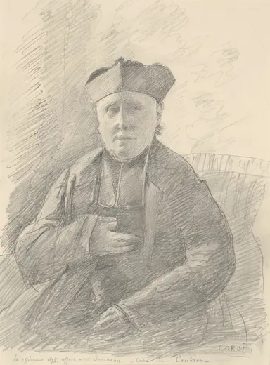Portrait of Abbé Jouveau, Corot