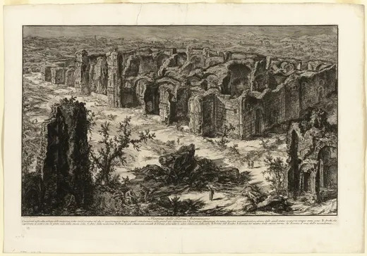 Ruins of the Antonine Baths [Baths of Caracalla], from Views of Rome, Piranesi